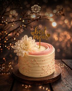 Best Mom floral designer cake with elegant flower decoration by Baistin Bakers By Cake House