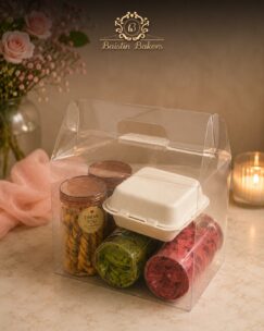Premium customized snack hamper gift box with assorted treats by Baistin Bakers By Cake House