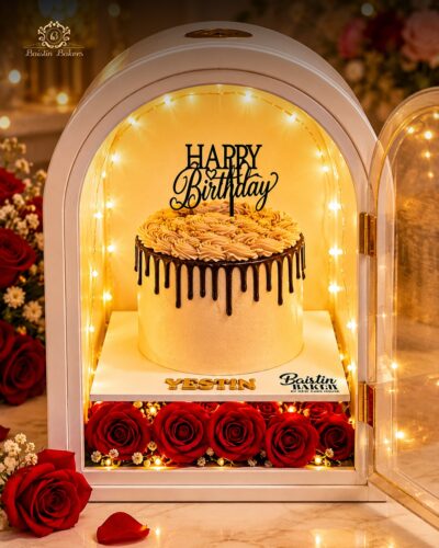 Luxury Rose Dome Birthday Cake Box in Jalandhar