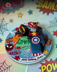 Superhero Number Birthday Cake in Jalandhar