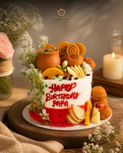 Customized Birthday Cake for Dad in Jalandhar