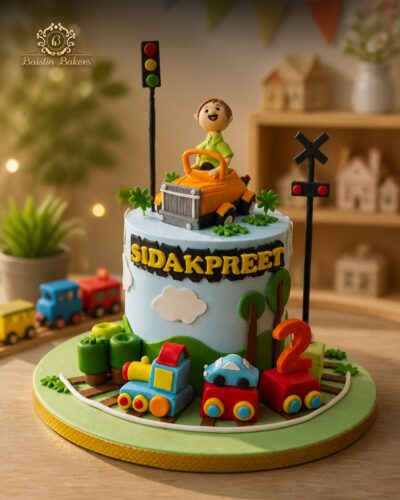 Vehicle Theme Birthday Cake for Kids in Jalandhar