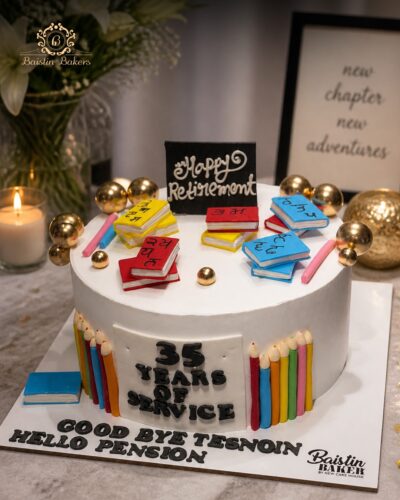 Teacher Retirement Celebration Cake in Jalandhar