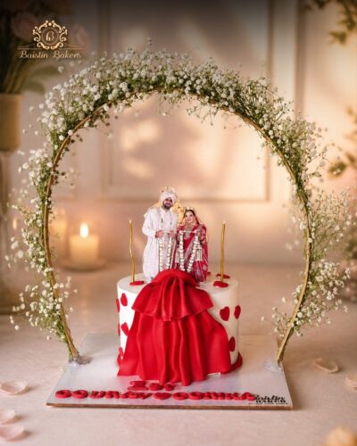 Personalized Wedding Couple Designer Cake