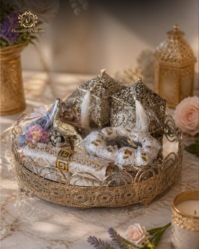 Luxury festive sweet hamper with premium gifting presentation by Baistin Bakers Jalandhar