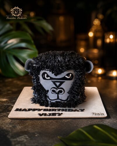 King Kong gorilla face designer cake by Baistin Bakers Jalandhar