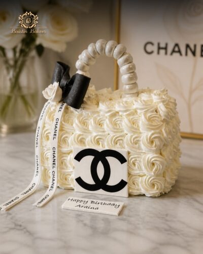 Luxury handbag designer birthday cake by Baistin Bakers Jalandhar
